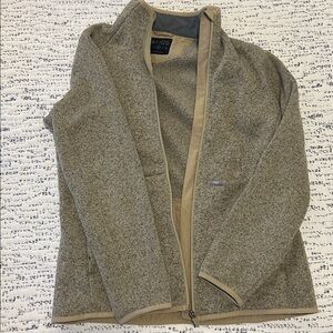 Figs Heathered Tan Zip-Up Jacket